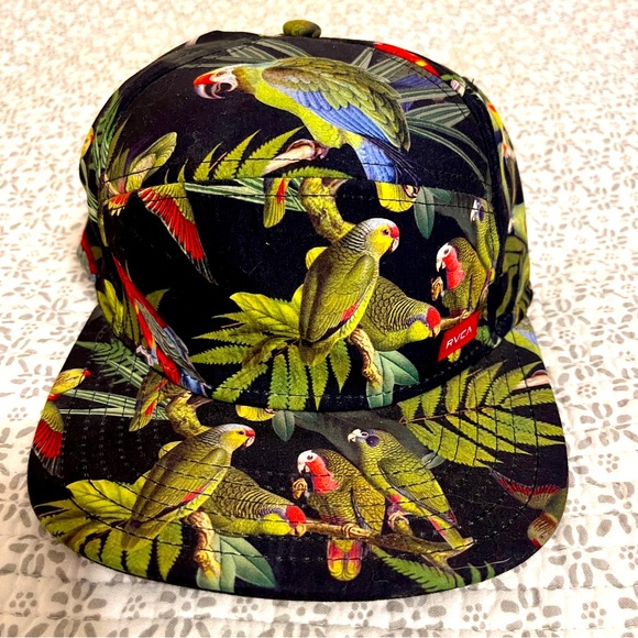 RVCA Parrot Snapback Hat - Picture 1 of 4